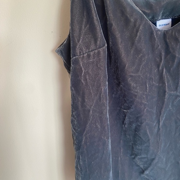 Dark Blue Old Navy Velvet Top - Picture 6 of 6